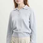 Maison Margiela Women's Polo Neck Knit in Pale Blue