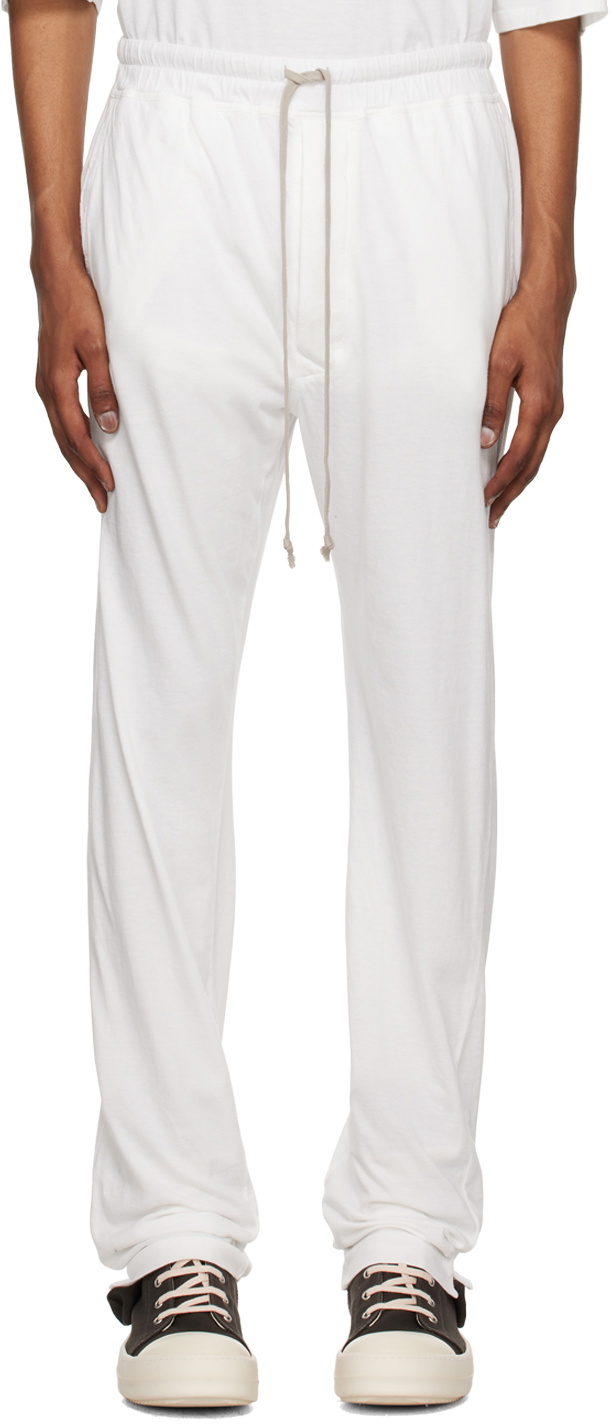 Rick Owens DRKSHDW White Berlin Lounge Pants Rick Owens Drkshdw