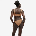 Hunza G Women's Hallie Covered Hoop Bikini in Metallic Cocoa 