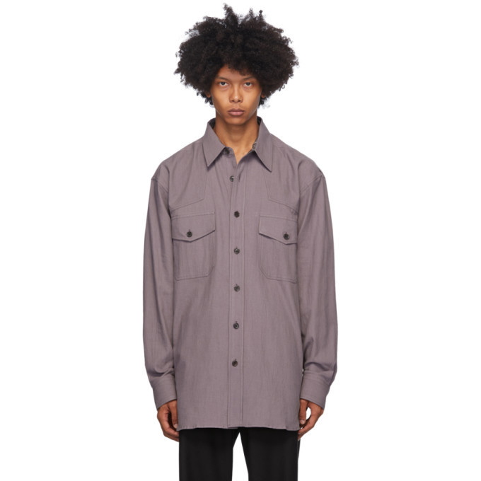 Photo: Dries Van Noten Purple Cotton Shirt