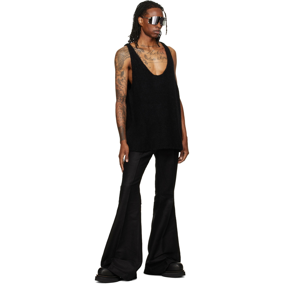 Rick Owens Black Tower Pony Tank Top
