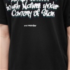 And Wander Men's Graffiti Logo T-Shirt in Black