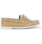 Loewe - Suede Boat Shoes - Gold
