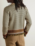 BODE - Talsi Jacquard-Knit Merino Wool Sweater - Neutrals