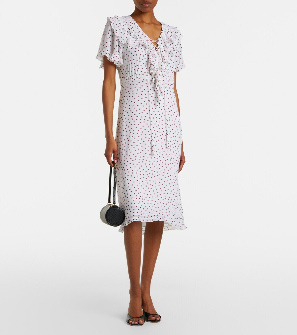 Dorothee Schumacher Dancing Dots polka-dot georgette midi dress