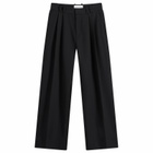 Studio Nicholson Men's Line Tech Wool Pleated Trouser in Black