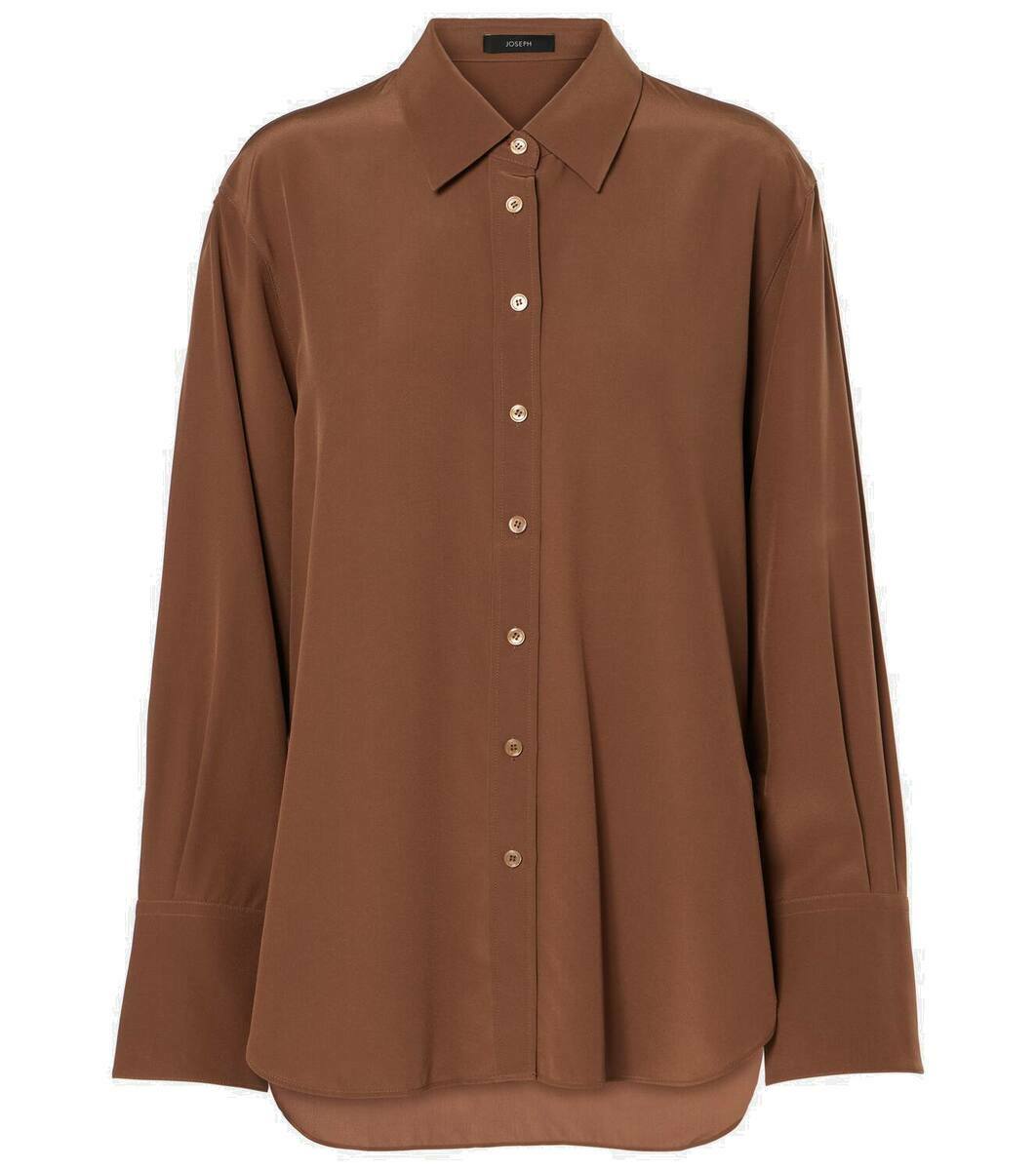 Joseph Cream Silk & Cotton Short Sleeve Top S