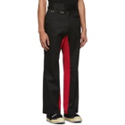 Palm Angels Black and Red Pocket Trousers