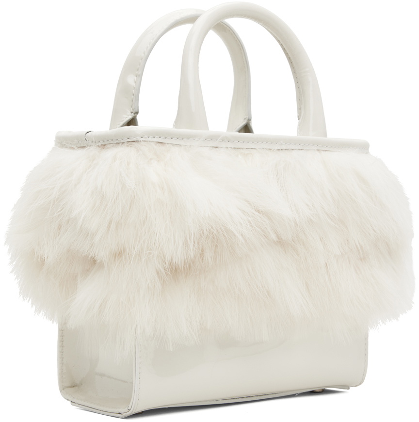 Blumarine White Feather Bag