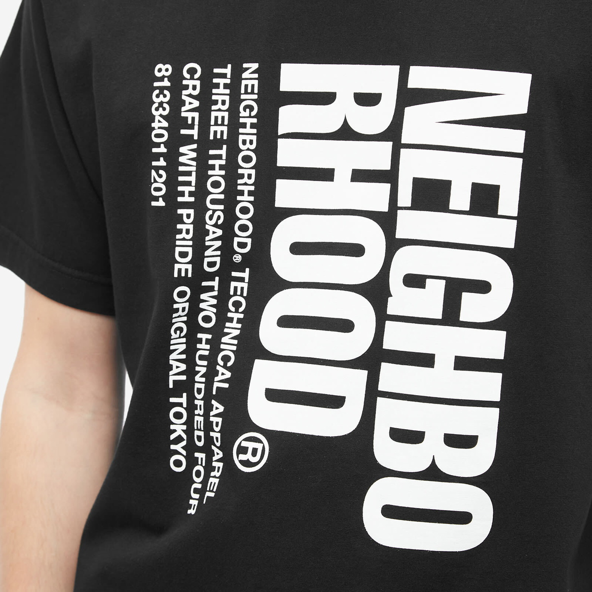 Neighborhood Men's NH-3 T-Shirt in Black Neighborhood