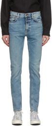 Nudie Jeans Blue Lean Dean Jeans