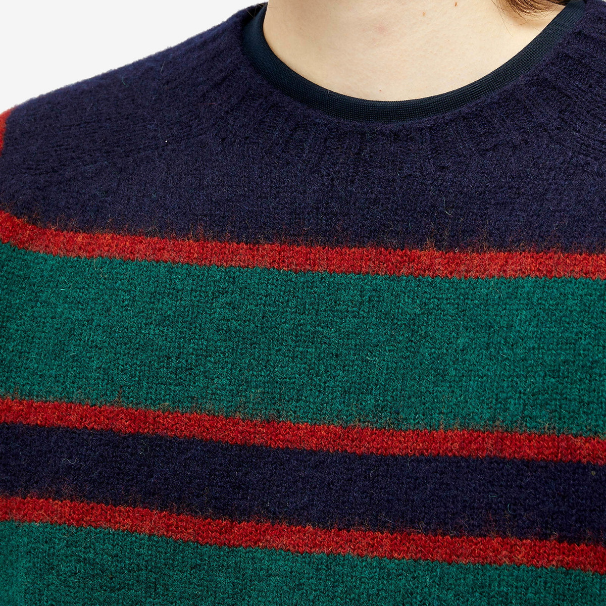 Howlin by Morrison Men's Howlin' Absolute Belter Stripe Crew Knit in Navy