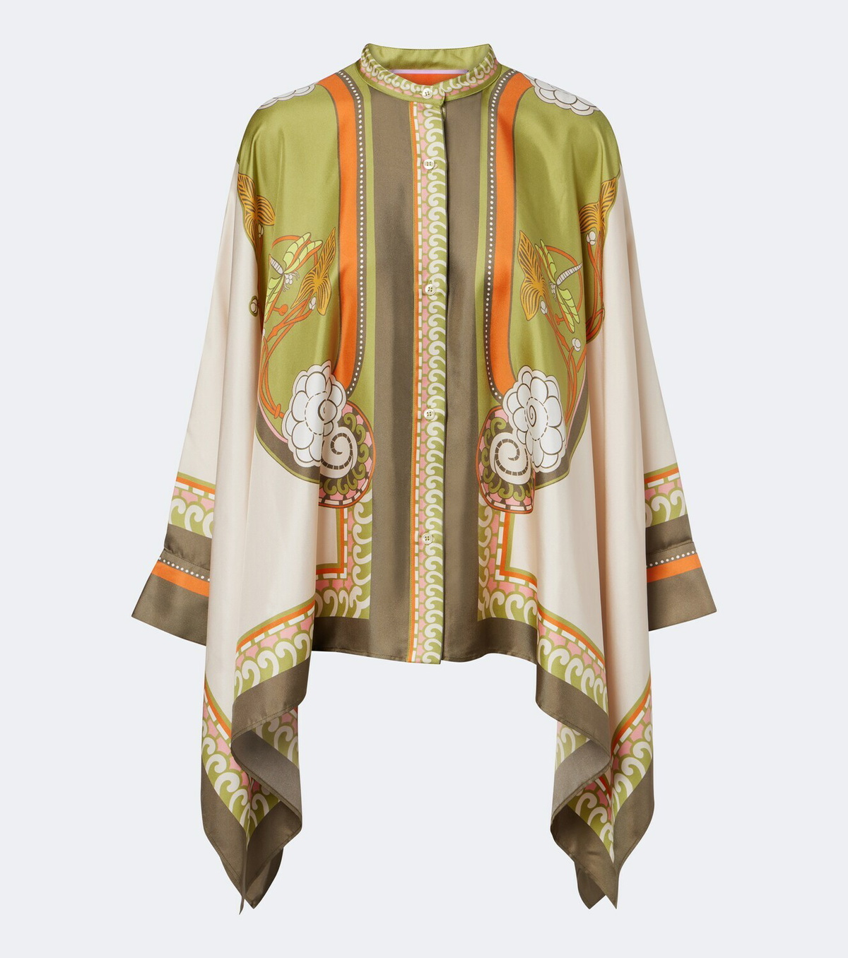 La DoubleJ Foulard printed silk twill shirt