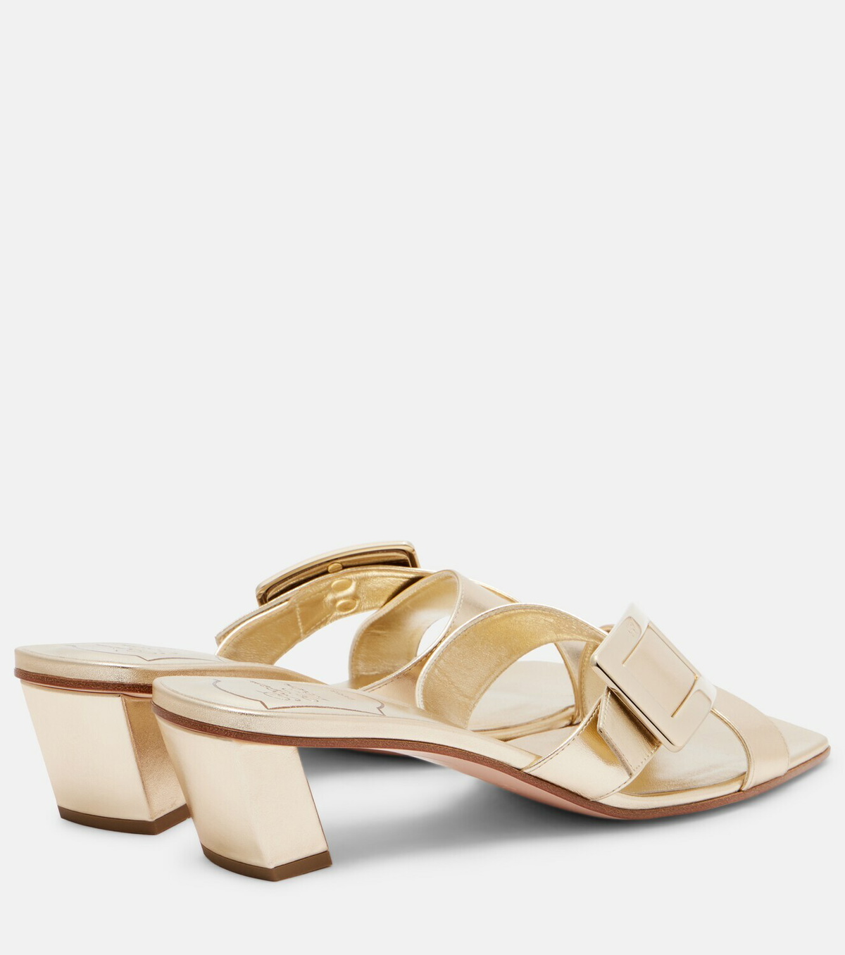 Roger Vivier Metallic leather sandals