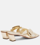 Roger Vivier Metallic leather sandals