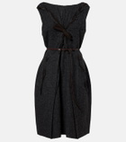 Prada Ruffled wool minidress