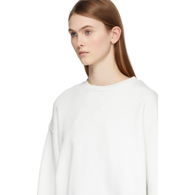 Acne Studios White Fiene Reverse Label Sweatshirt Acne Studios