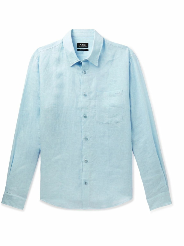 Photo: A.P.C. - Cassel Linen Shirt - Blue