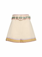 ZIMMERMANN - August Embroidered Cotton Shorts