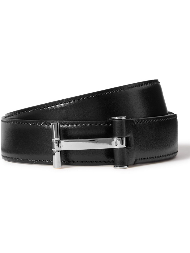 Photo: TOM FORD - 3cm Leather Belt - Black