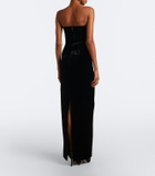 Roland Mouret Velvet maxi skirt