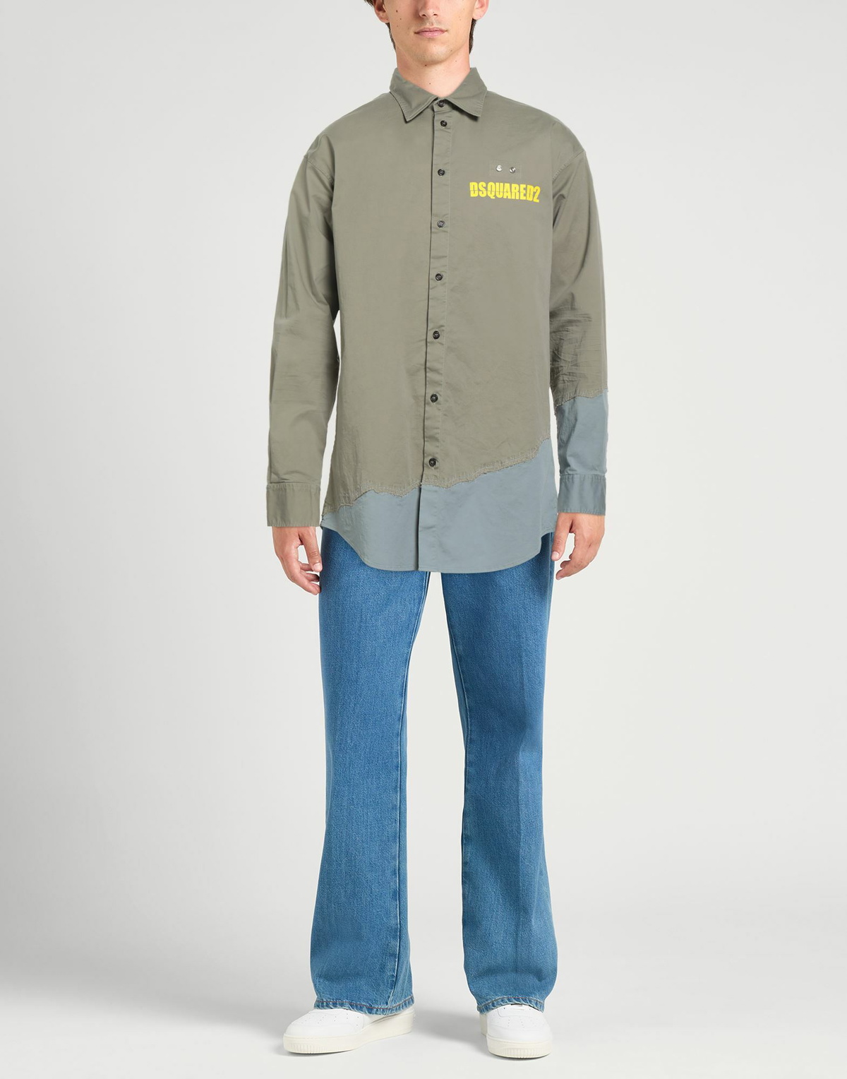 Dsquared2 Mens Shirt Military in Green