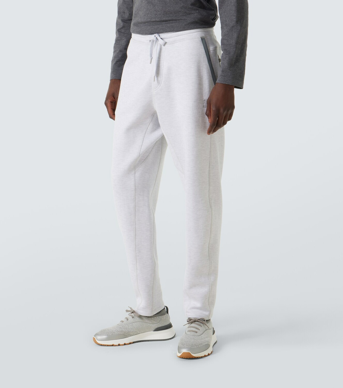 Brunello Cucinelli Cotton-blend jersey sweatpants