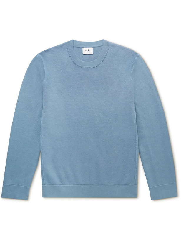 Photo: NN07 - Luis Modal and Cotton-Blend Sweater - Blue