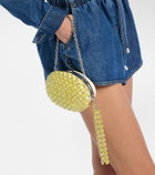 Self-Portrait Oval Small embellished clutch