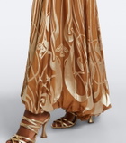 Zimmermann Momentum Burnout Bubble printed silk gown