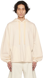 Jil Sander Off-White Drawstring Hoodie