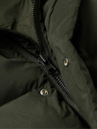 NN07 - Matthew 8245 Quilted Padded Recycled-Shell Hooded Down Jacket - Green