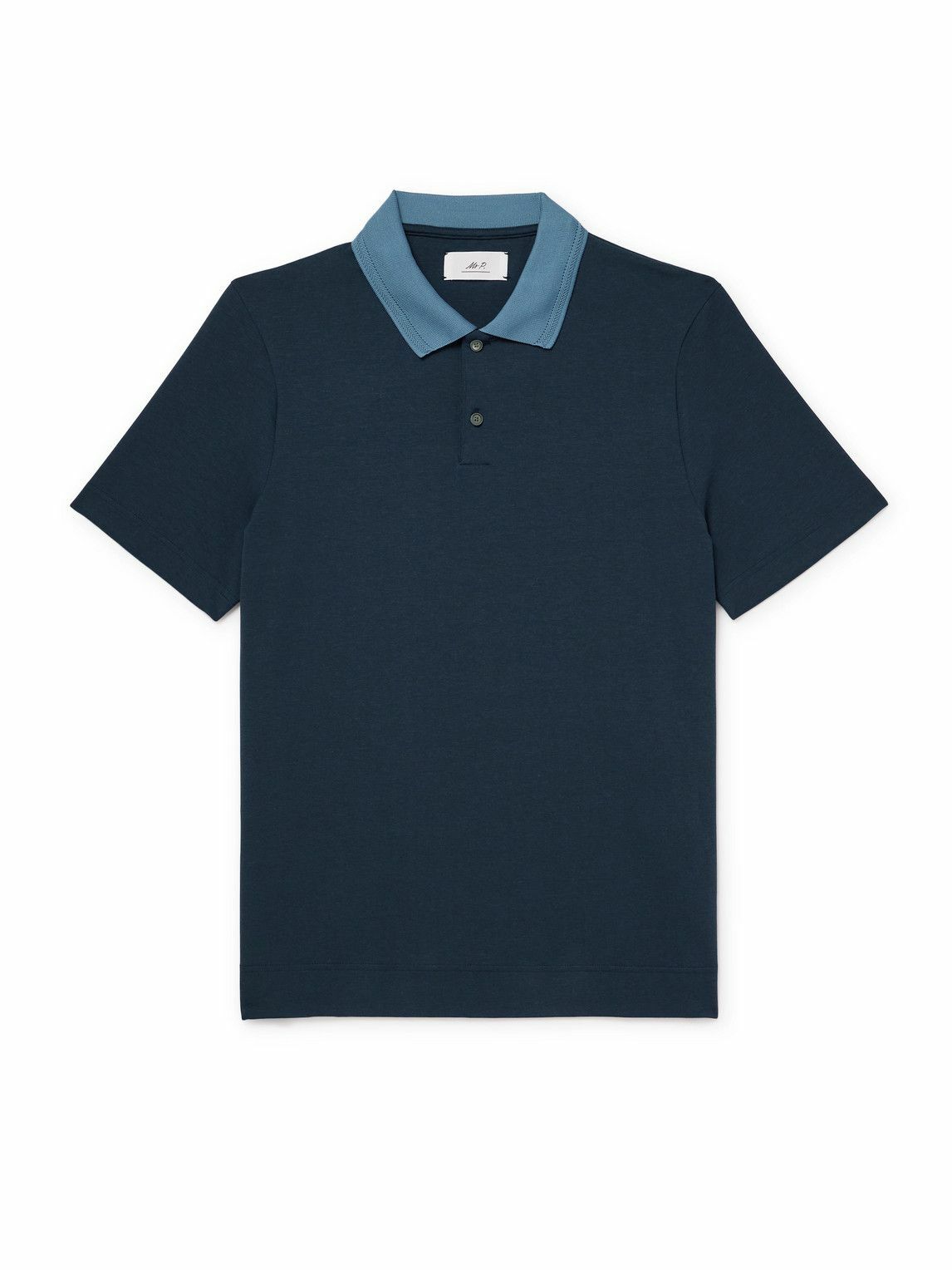 Mr P. - Button-Down Collar Striped Cotton Oxford Shirt