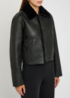 Joseph Alloway Reversible Shearling and Leather Jacket Black