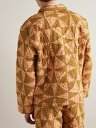 BODE - Kaleidoscope Quilted Padded Printed Cotton Jacket - Brown