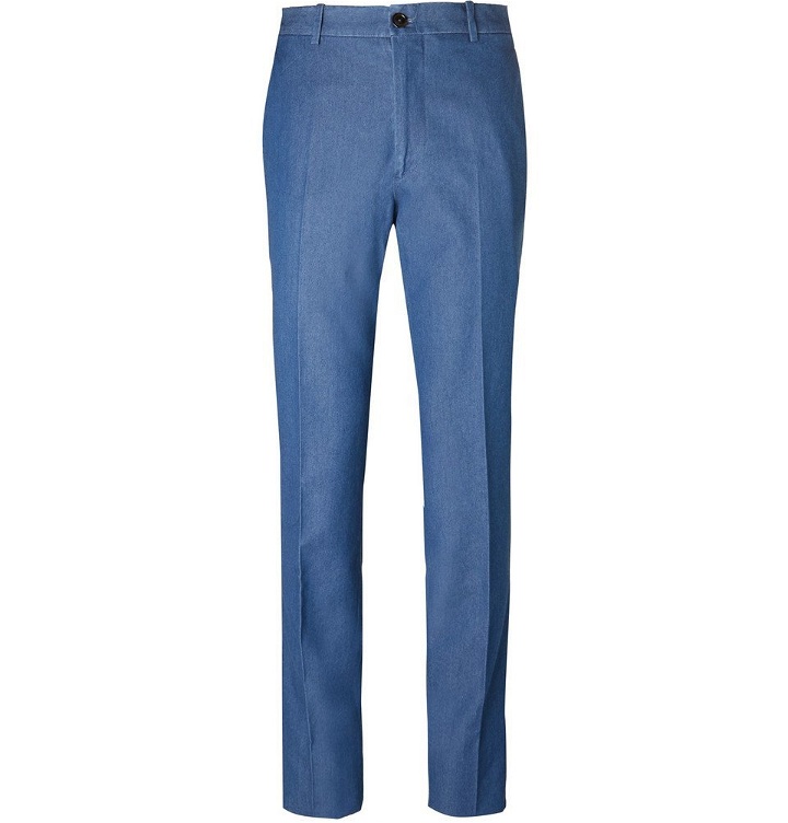 Photo: Tod's - Blue Washed-Denim Trousers - Blue