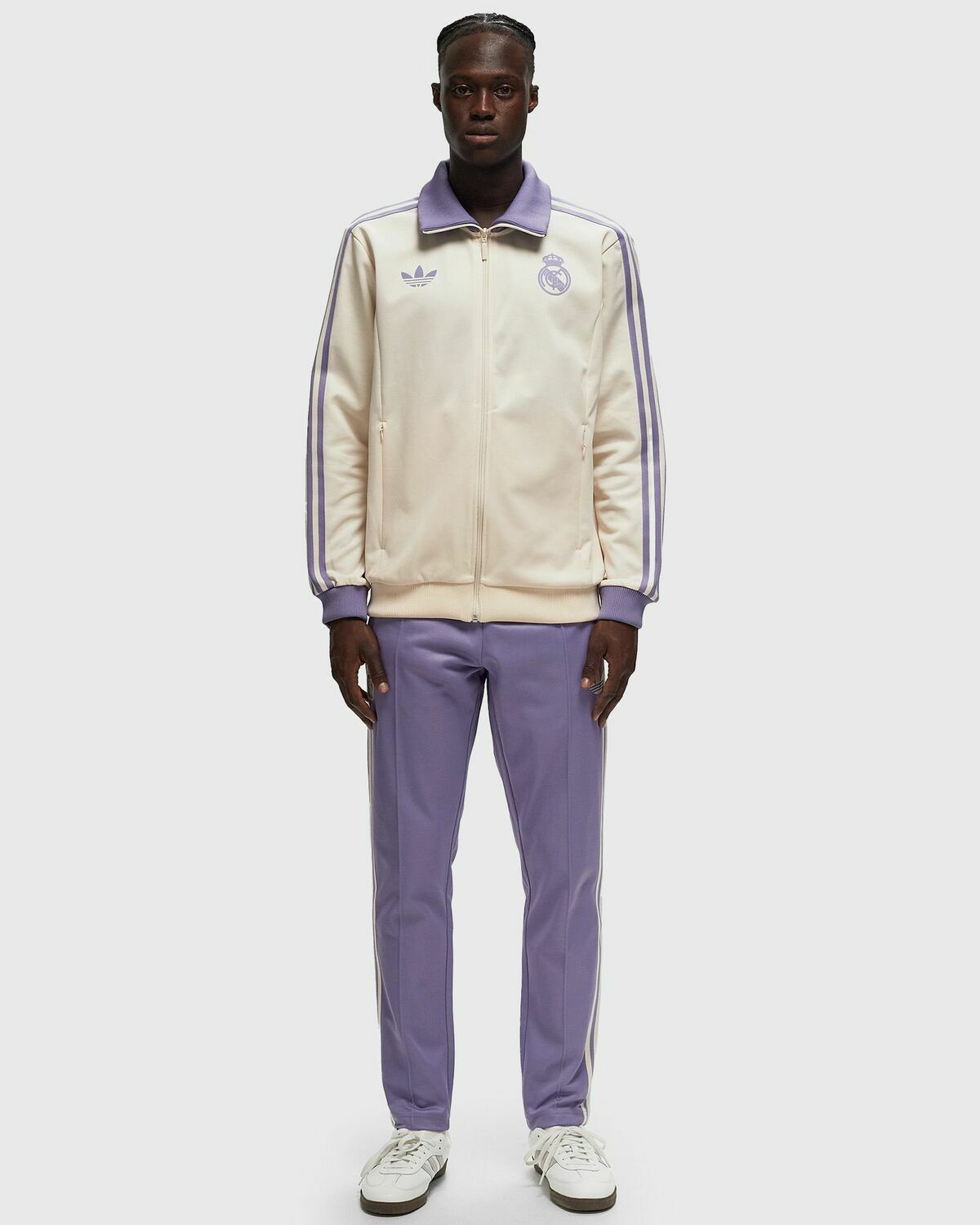 Adidas Real Madrid Originals Track Top Purple/Beige Track Jackets