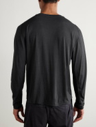 Portal - Drift Merino Wool-Blend Jersey T-Shirt - Black