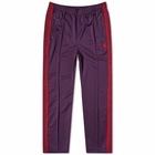 Needles Men's Poly Smooth Narrow Track Pant in Dark Purple