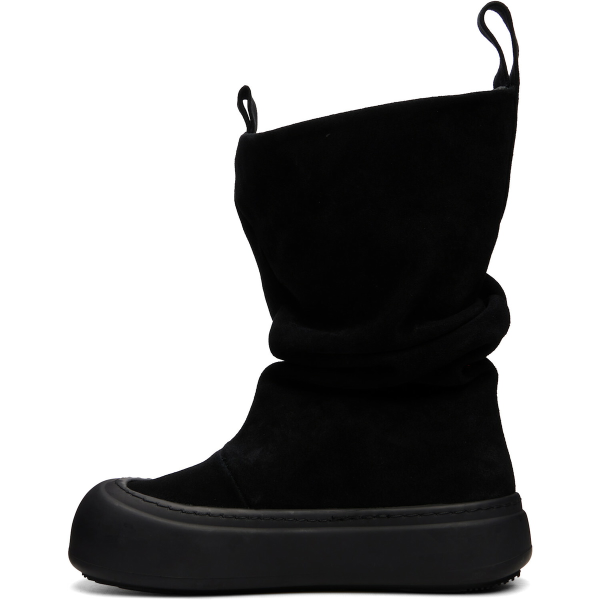 YUME YUME SSENSE Exclusive Black Low FIsherman Chelsea Boots
