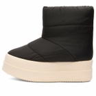 Rick Owens DRKSHDW Women's Mega Bumper Low Lunar Boots in Black/Milk