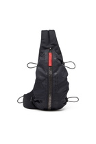Diesel Zip-D-Sling bag in check-jacquard shell - Crossbody Bags Mens in Black