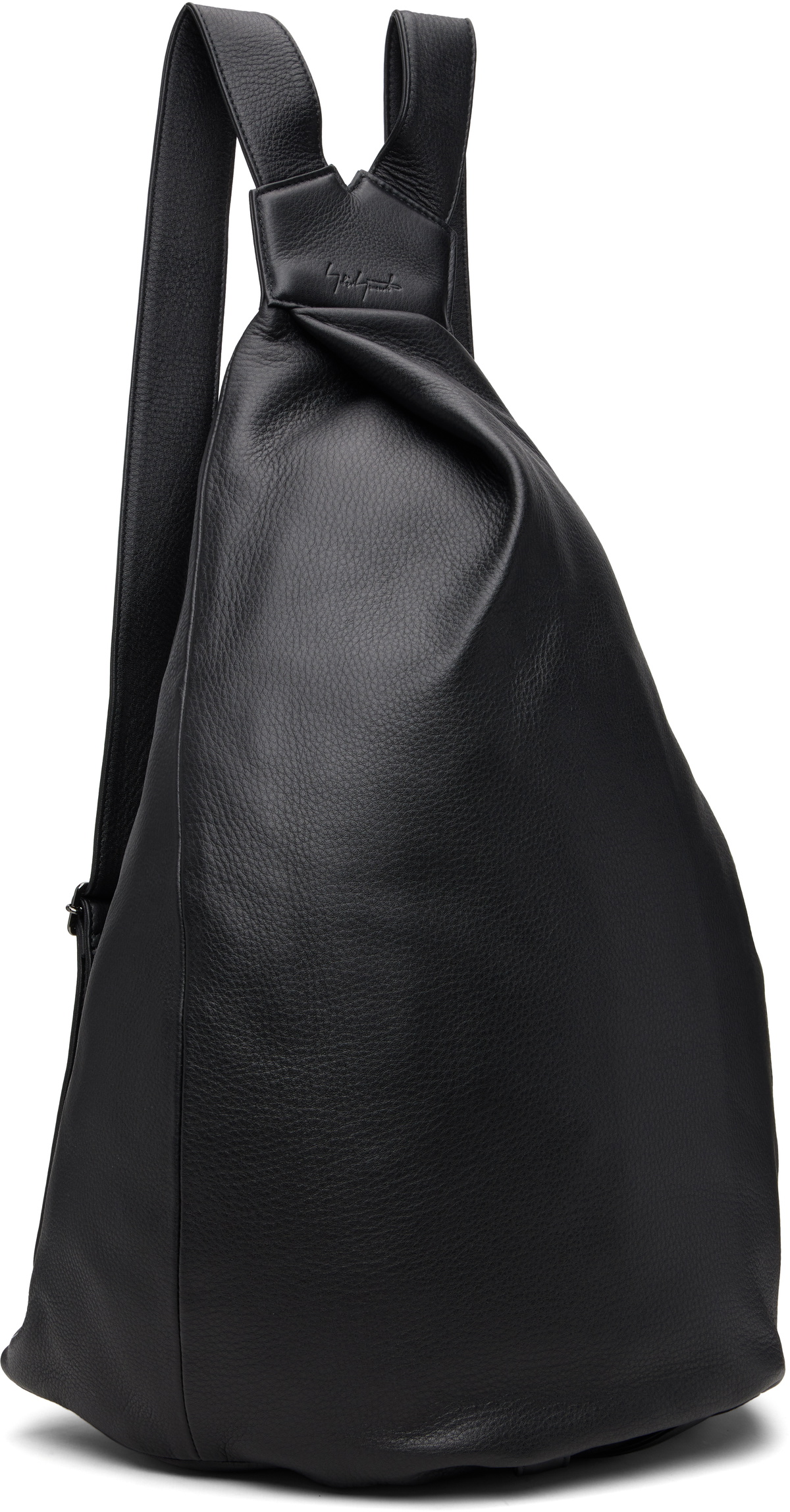 YOHJI YAMAMOTO Black Y Big Backpack