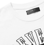 AMIRI - Printed Cotton-Jersey T-Shirt - Men - White