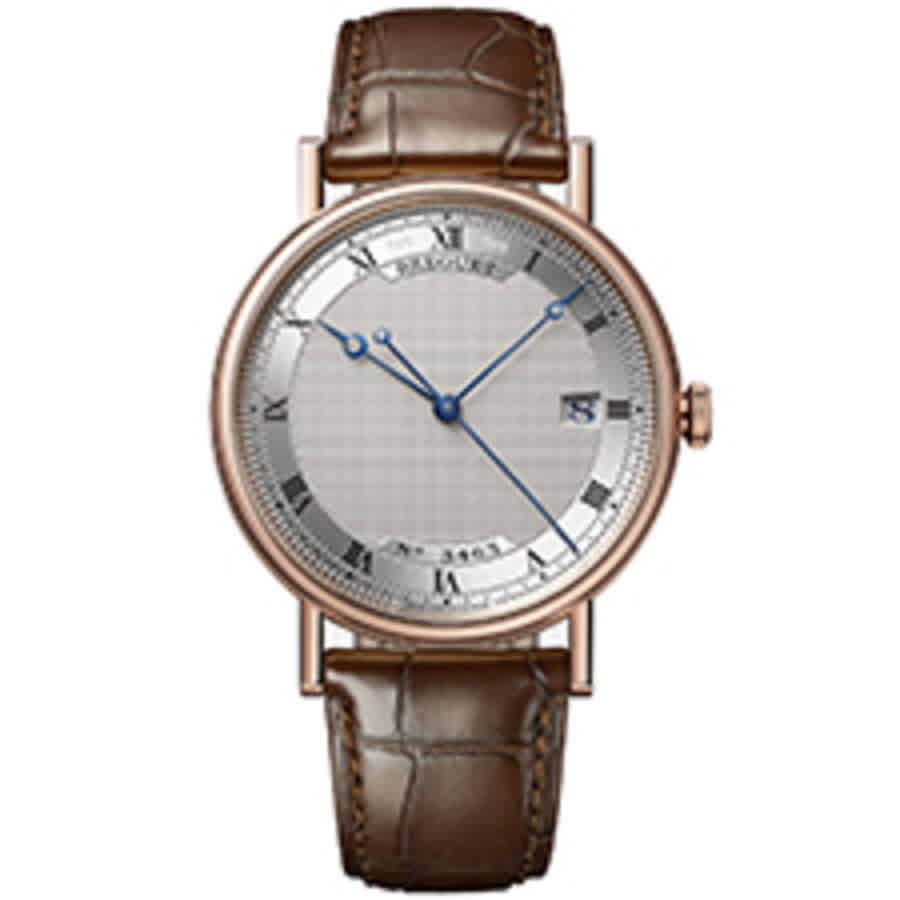 Breguet Classique 18kt Rose Gold Automatic Silver Dial Mens Watch 5177BR/15/9V6