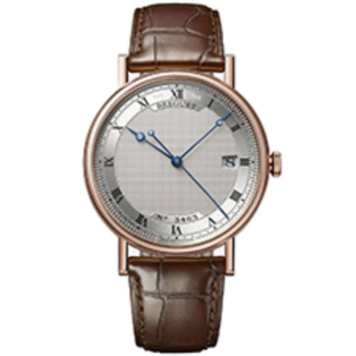 Photo: Breguet Classique 18kt Rose Gold Automatic Silver Dial Mens Watch 5177BR/15/9V6