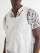 BODE - Primrose Cotton-Lace Shirt - Neutrals