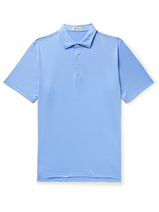 Photo: Peter Millar - Tech-Jersey Golf Polo Shirt - Blue