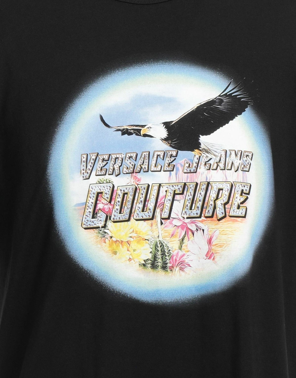 Versace Jeans Couture Mens T-shirt in Black
