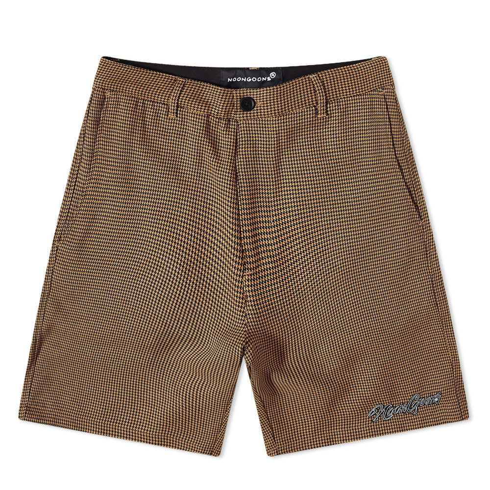 Photo: Noon Goons Men's Banned Houndstooth Short in Brown